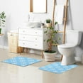thumbnail image 6 of Yayeee Bath Rug for Bathroom Floor Non Slip Contour Fluffy Soft Absorbent Mat, 20"x24", Snowflake Pattern, 6 of 7