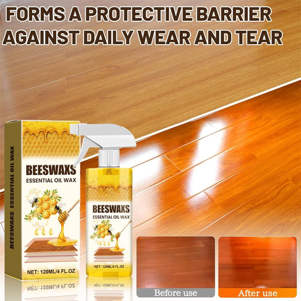Wood Polishing Beeswax Spray, Furniture Care Polish Restorer, Nourishing Color Protection Anti-Crack Wood Maintenance Spray