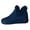 Navy, variant on Gyexs Womens Snow Boots Size 8, Womens Winter Shoes 2025, Wide Calf, Zip, Moto, Bump Toe, Outerwear, Black, Size 7.5