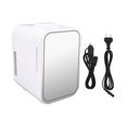 thumbnail image 2 of Mini Fridge, Rounded Corner Large Capacity Carrying Handle Mini Refrigerator Low Noise  For Kitchen For Car, 2 of 7