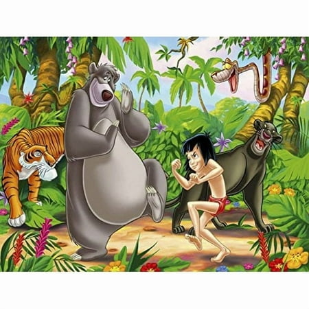 Jungle Book Adventure Happy Birthday Edible Image Cake Topper For Quarter Sheet Cake By TNCT