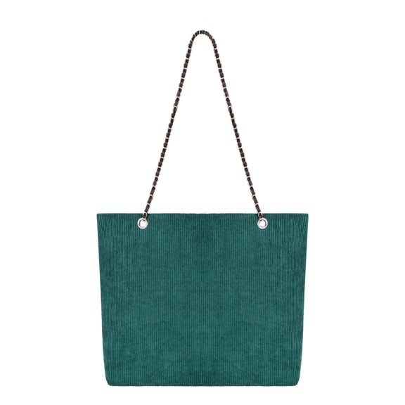 KWLET Corduroy Tote Bag Women Shoulder Bag Handbags Large Capacity for Work School Travel Shopping