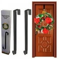 thumbnail image 2 of Wreath Hanger, Metal Wreath Hanger Front Door Non Scratch Ultra Thin Over The Door Wreath Hook for Halloween Christmas Wreath Decorations Welcome Sign,Normal White Hook, 2 of 6