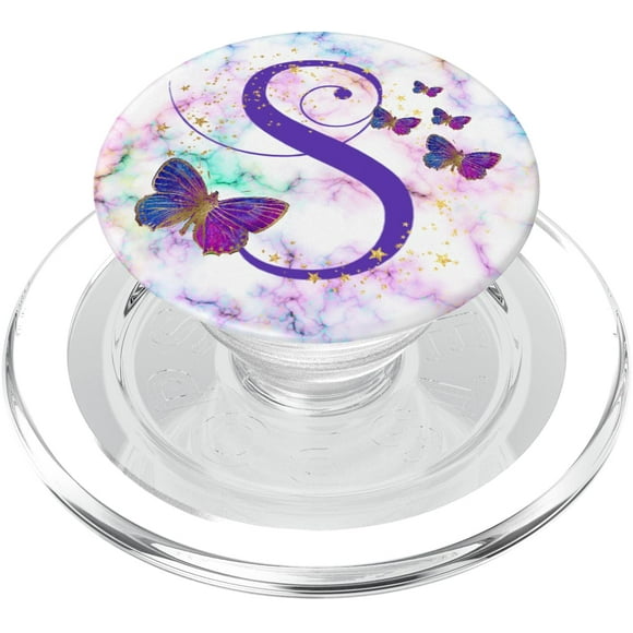 PopSockets PopGrip para MagSafe KimiqueMonogram Purple Butterfly