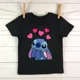thumbnail image 3 of Camiseta de algodón para niños, camiseta de dibujos animados de Disney Lilo Stitch, camiseta de manga linda de Stitch, camiseta gráfica Y2k, camisetas para niñas y niños, 3 of 5