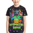 thumbnail image 5 of Geometry Dash Kids T-Shirt 3d Printed Graphic T-Shirts Boys And Girls Short Sleeve Shirts For Youth Kids X-Small, 5 of 7
