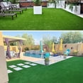 thumbnail image 6 of Moxie Artificial Grass Rug 6FTX15FT Large Indoor/Outdoor 0.4" Synthetic Grass Turf with Drainage Holes for Patios, Lawns, and More, 6 of 7