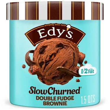 Edy's/Dreyer's Slow Churned Double Fudge Brownie Light Ice Cream, 1.5 Qt