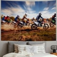 thumbnail image 2 of Orinice Motorcycles Racers Tapestry Cool Motocross Rider, Motocross Motorcycle Racing Sport Decorations Wall Hanging Motorbike Wall Art Hippie Home Decor for Bedroom Living Room Dorm 40x30inch, 2 of 6
