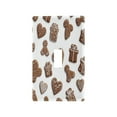 thumbnail image 2 of IAUYY Retardant PC Material Unused Outlet Cover Switch Plate Covers Easy DIY Installation with Screws Light Switch Cover Plate Gingerbread Cookie Pattern, 2 of 9