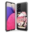 thumbnail image 3 of MUNDAZE Samsung Galaxy Z Flip 4 Shockproof Clear Hybrid Protective Phone Case Kawaii Manga Pink Cherry Blossom Fuji Mountain Mochi Girl Cover, 3 of 5