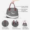 thumbnail image 7 of Gray Lunch Tote Bag Box for Men Women, Reusable Insulated Cooler Cute Unisex Lunch Tote Bag for Camping Picnic Office, 7 of 7