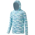 thumbnail image 2 of BASSDASH&nbsp;Youth&nbsp;UPF50+&nbsp;Performance T Shirt with Hood Long Sleeve Fishing Hiking Sun Shirt&nbsp;FS03Y, 2 of 9