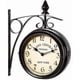 thumbnail image 1 of Wall Clock Wrought Iron Garden Clock Station Clock 2-sided Handmade Grand Central Terminal New York, 1 of 5
