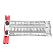 Marking T Ruler Stainless Steel Protective Powder Coating Black Scale Linear Measurement Ruler for Woodworking