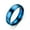 Blue,4mm, variant on 4mm/6mm Black/Blue/Gold Titanium Steel Brushed Band Men's Women's Ring Size 6-12
