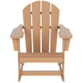 thumbnail image 3 of Keller HDPE Plastic Outdoor Rocking Chair in Teak, 3 of 5