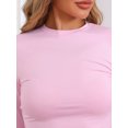 thumbnail image 4 of DARING DIVA Women's Crop Top and Flare Pants Lounge Sets XL Pink, 4 of 6