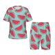 thumbnail image 1 of Fotbe Watermelon Pijama Estampada de 2 Piezas para Niños – Ropa de Dormir de Manga Corta Cómoda para Niños y Niñas, Camiseta y Shorts de Algodón-Medium, 1 of 6