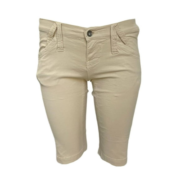 FORNARINA Women's Katia Low Waist Shorts, Beige, 28