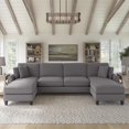 thumbnail image 7 of Hudson Sectional Couch with Double Chaise in French Gray Herringbone Fabric, 7 of 7