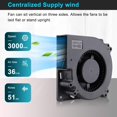 thumbnail image 3 of Ventilador centrífugo Wathai 120 mm x 32 mm 12 V 1.0 A 36 CFM, 3 of 7