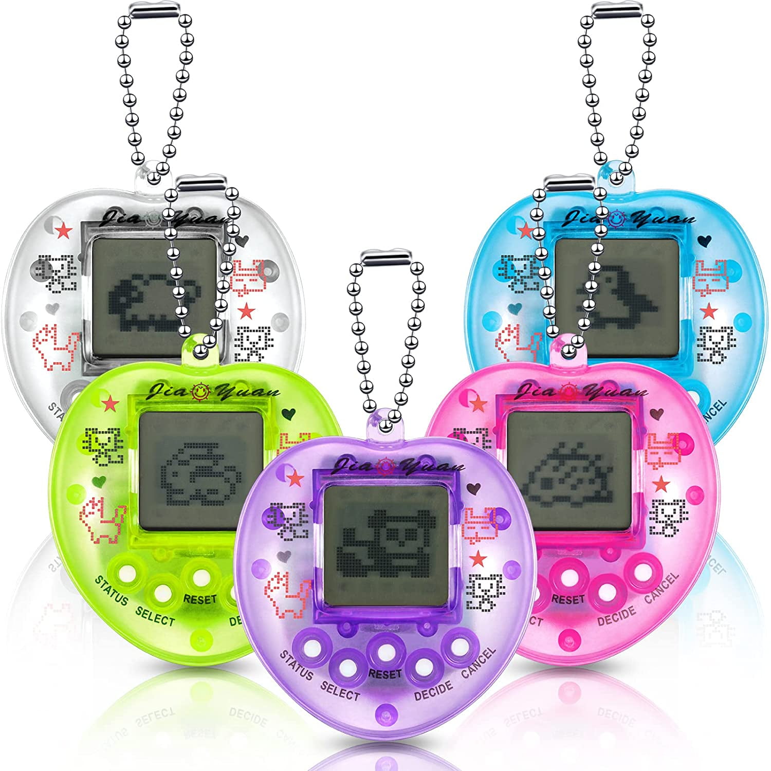 Easter Party Favors 5 Pieces Virtual Pets Keychain Virtual Electronic Digital Pets Keychain 168