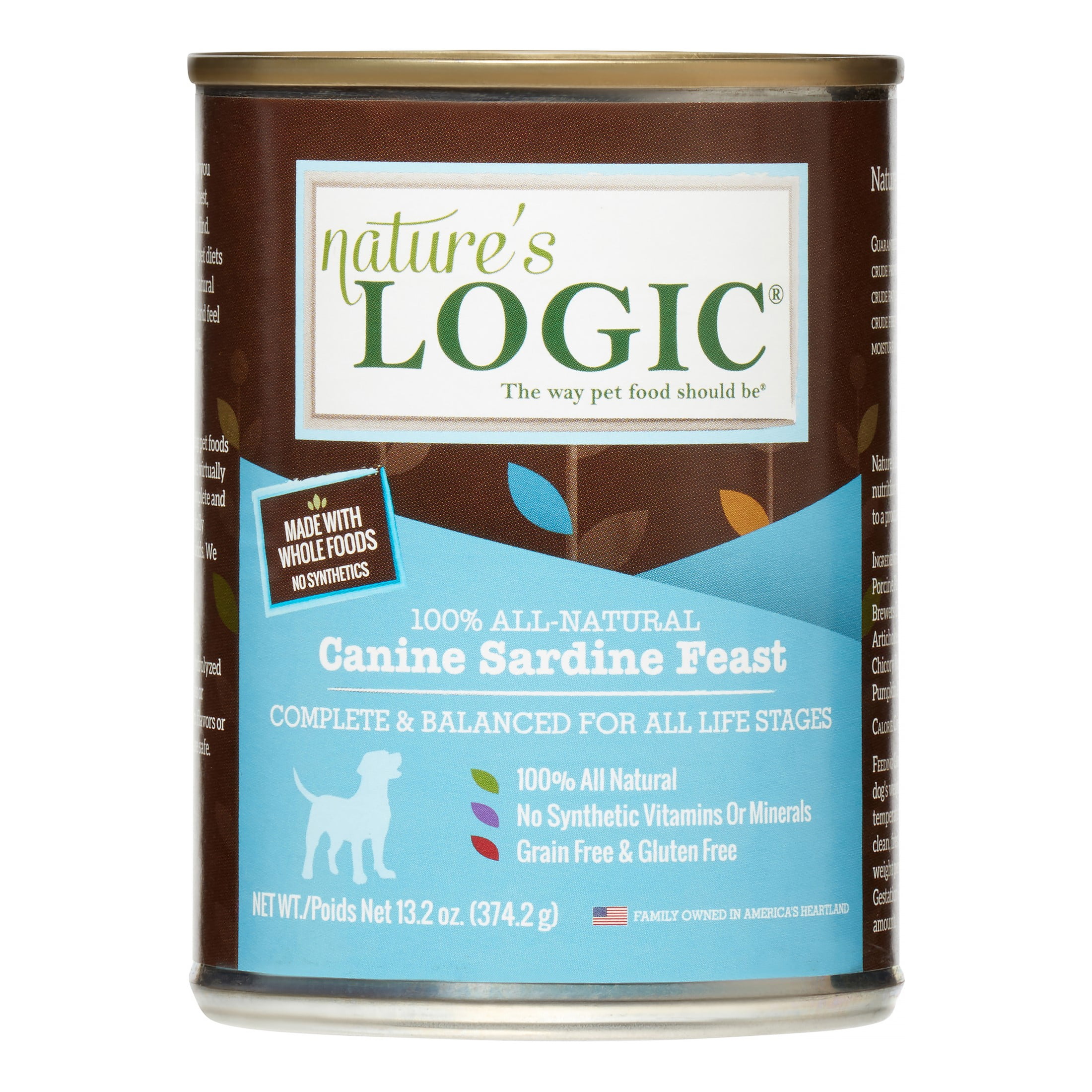 Nature's Logic GrainFree Sardine Feast Wet Dog Food, 13.2 Oz