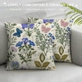 thumbnail image 3 of Throw Pillow Covers Vintage Plants with Flowers Botanical Square Pillowcase for Home Decor Sofa Car Bedroom Pillow case, 3 of 5