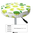 thumbnail image 2 of Cute Limes Green Leaves Round Bar Stool Seat Covers, Elastic Round Chair Cover Stool Seat Slipcover Bar Stool Cushions Round Pad for 12-14 inch, 2 of 5