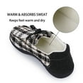 thumbnail image 6 of Veecome Women Winter House Slippers, Non-slip Slippers with Arch Support and Elastic Band, Orthotic Shoes for Women Indoor Outdoor, Black White, Size 9, 6 of 11