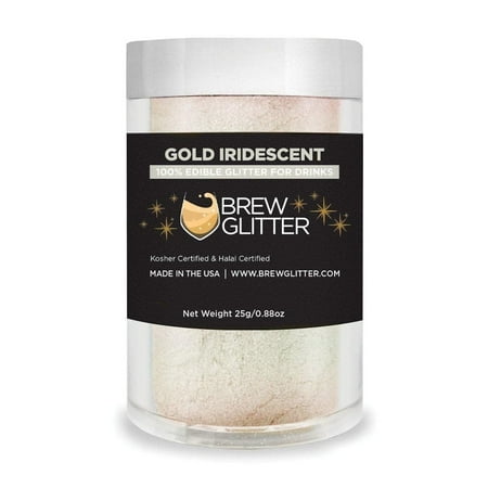 Brew Glitter – Gold Iridescent Edible Drink Glitter – Silky Swirl Beverage-Safe 25g Brew Glitter – Gold Iridescent Edible Drink Glitter – Silky Swirl Beverage-Safe 25g