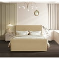 thumbnail image 6 of Meridian Furniture Sloan Camel Velvet Queen Bed, 6 of 7