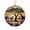 African Safari, variant on Elko Travel Map Ornament, Nevada Map Ornament, Travel Souvenir Keepsake Christmas Tree Ornament