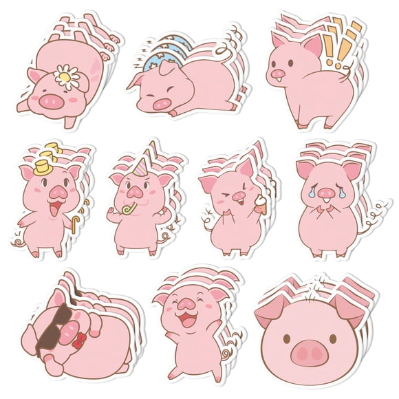 Bloc de notas autoadhesivo Jiangpo Piggy de Sticky Notes, 30 unidades, 600 hojas