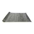 thumbnail image 2 of Ahgly Company Indoor Round Abstract Gray Modern Area Rugs, 7' Round, 2 of 4