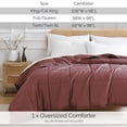 thumbnail image 2 of Southshore Fine Living, Inc. All Season Down Alternative Comforter, Marsala, Twin/Twin XL, 2 of 9
