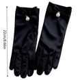 thumbnail image 2 of Elegant Ladies Formal Long Satin Evening Gloves with Pearl for Wedding Brides Opera and, 2 of 2