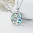thumbnail image 4 of WINNICACA Tree of Life Dinosaur Necklace Sterling Silver with Abalone Shell Animal Pendant Jewelry Birthday Anniversary Mothers Valentines Day Gifts for Women, 4 of 6