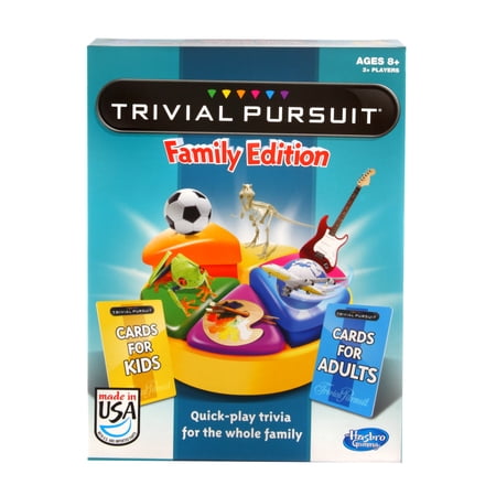 Trivial Pursuit Game: Family Edition Board Game, Trivia Games for Adults and Kids