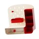 thumbnail image 5 of Organizador de tablero de clavija de escritorio con cajón, tarjetero de gran capacidad, portalápices con accesorios para niños, adultos, oficina, sala beis rojo, 5 of 7