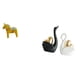 thumbnail image 1 of Figuras de cisne coleccionables, esculturas de animales dalecarlianos, adornos de mesa, artesanías, decoración para parejas, estanterías, armarios de, 1 of 8