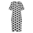 thumbnail image 4 of HOLY MOLLY Vestido de bolsillo suelto vestidos sueltos elegantes para mujer vestidos de verano, 4 of 7