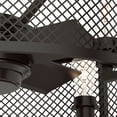 thumbnail image 6 of Hunter 23 inch Indoor Caged Ceiling Fan with LED Lights - Farmhouse Ceiling Fan, Standard Mount, 4 Blades, Wall Control, For Bedroom, Dining or Living Room, or Kitchen - Fennec 50724, Noble Bronze, 6 of 13