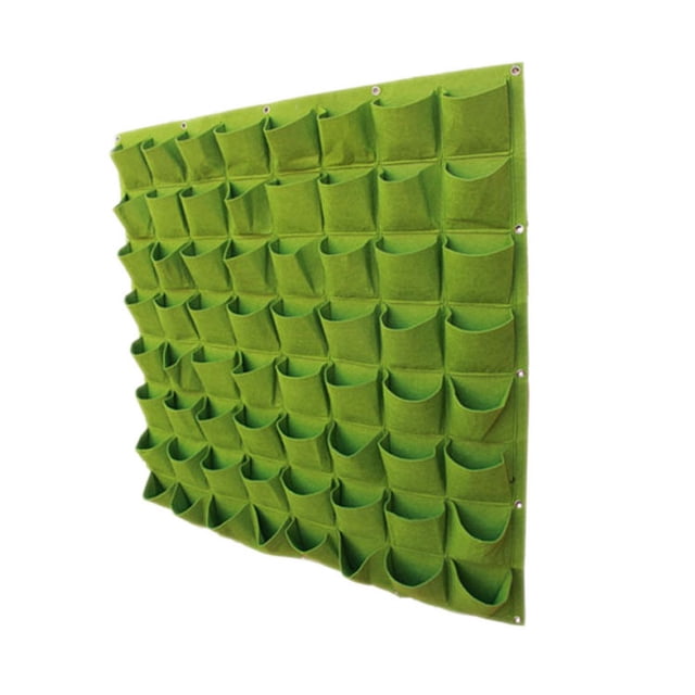 Bolsa de plantación de plantas, pared de plantas verde vertical, tela no tejida montada en la pared, fieltro, protección de pendientes, bolsa de tela de pared verde tridimensional