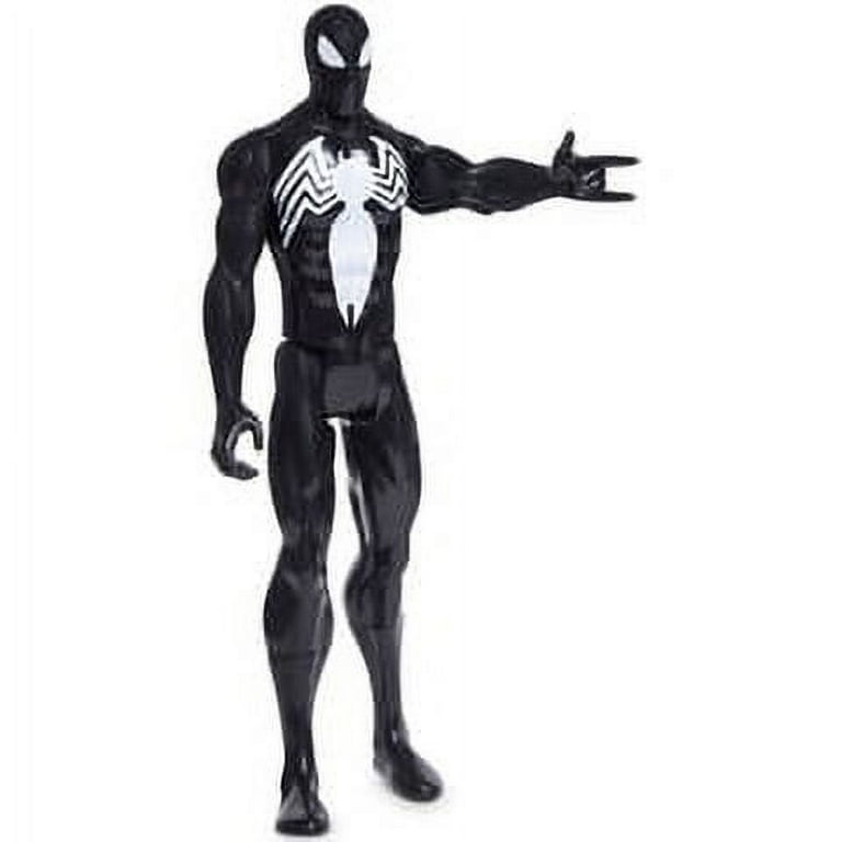 Marvel Titan Hero Series Black Suit Spider-Man Action Figure, 12