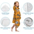 thumbnail image 7 of Halloween Pumpkin Words Pattern Hooded Bath Towel，50"x30" for Ages 3 To 12 Kids, Quick Dry Lightweight Soft Microfiber Hood Beach Towel Cover Up for Kids, 7 of 7