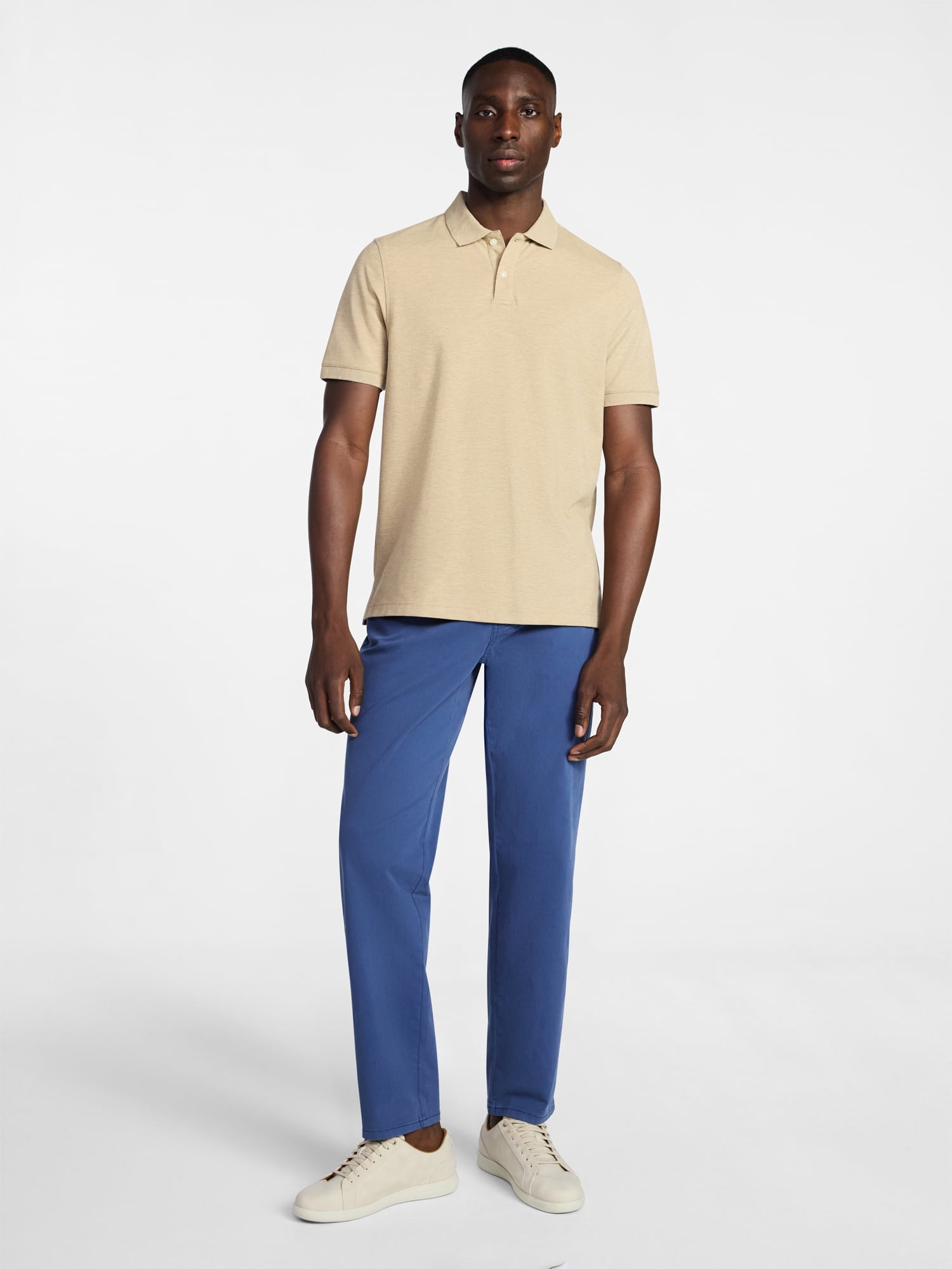George Men's & Big Men's Classic Fit Pique Polo with Short Sleeves, Sizes XS-5XL, LT-3XLT