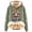 Light Green, variant on NinXxx Women's Cute Cow Print Lined Hoodie Long Sleeve Daily Wear Black L