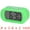 Green, variant on Unique Bargains 2 Pcs Oval Digital Alarm Clock Adjustable Alarm Snooze Pink
